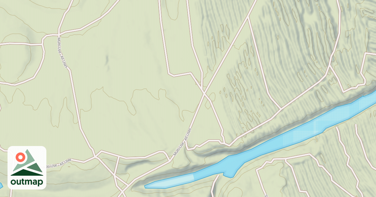 Map of Interlake State Recreation Area Trails