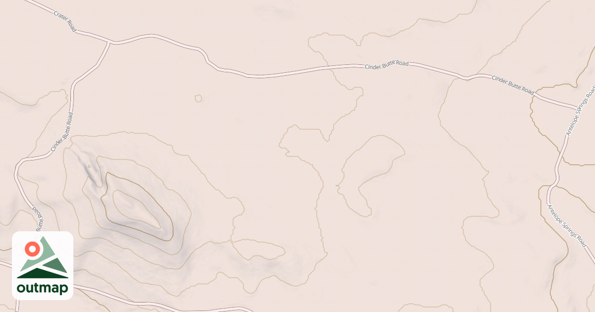 Map of CINDER BUTTE