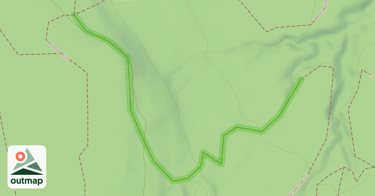 Map of Two Ponds Trail