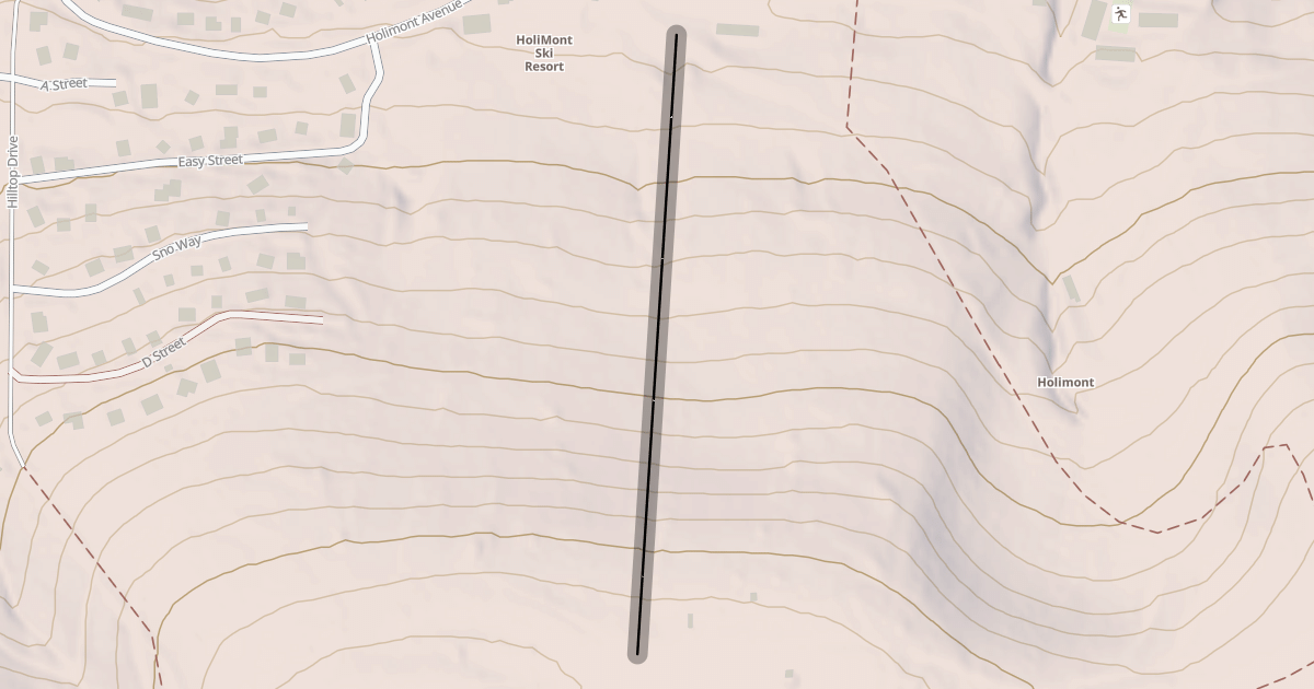 Map preview of T-Bar Line