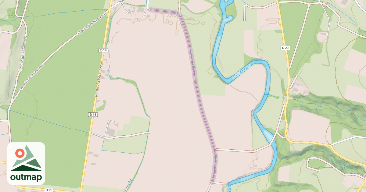 Map of Chemin du Gensac