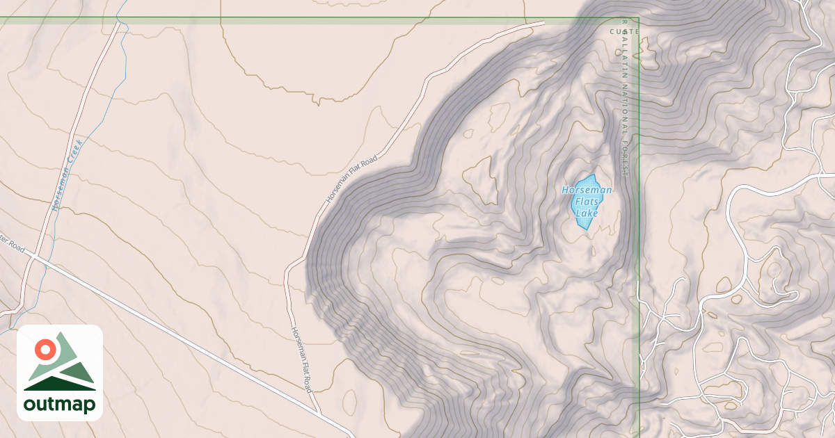 Map of HORSEMAN FLAT