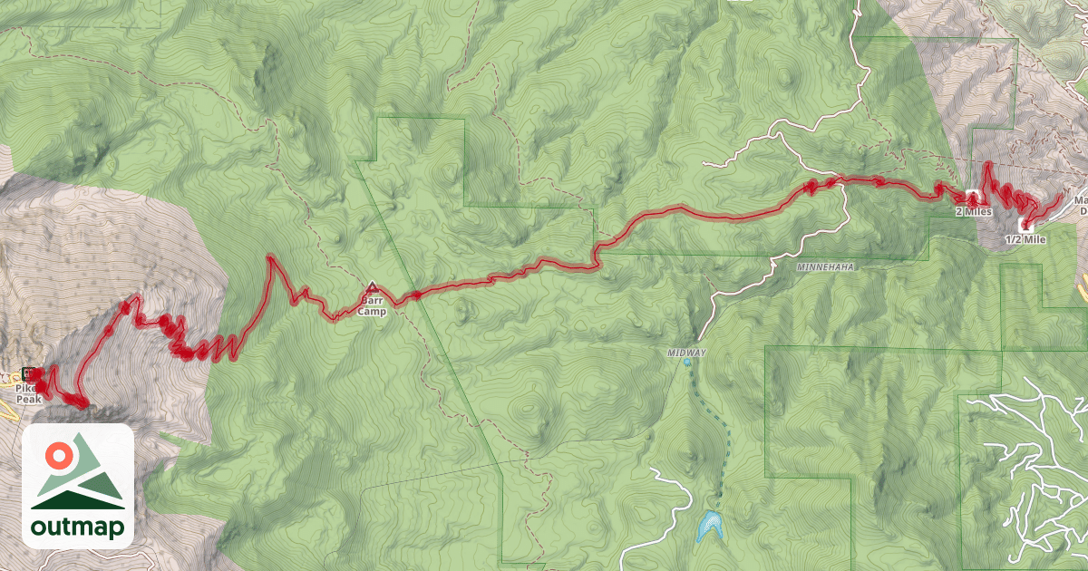 Map of Barr Trail