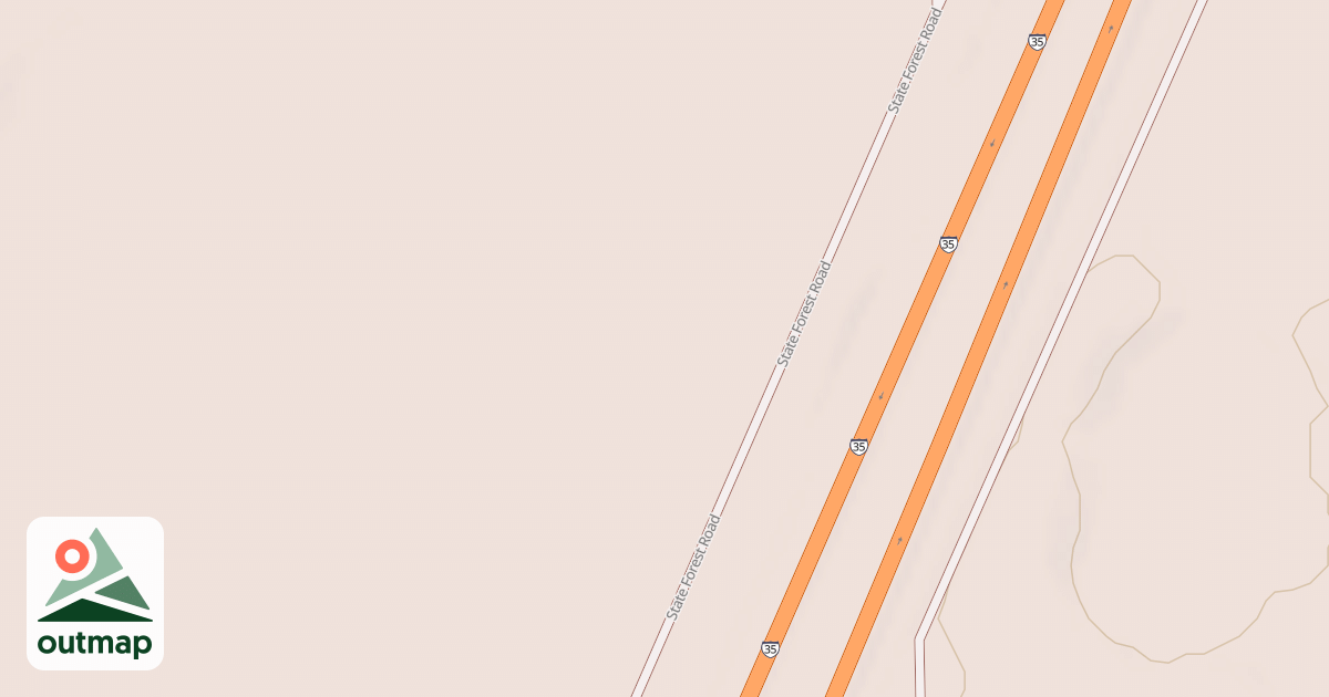 Map of General C.C. Andrews State Forest Trails
