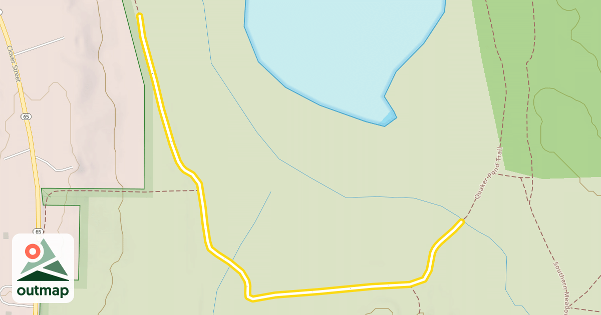 Map of Quaker Pond Trail