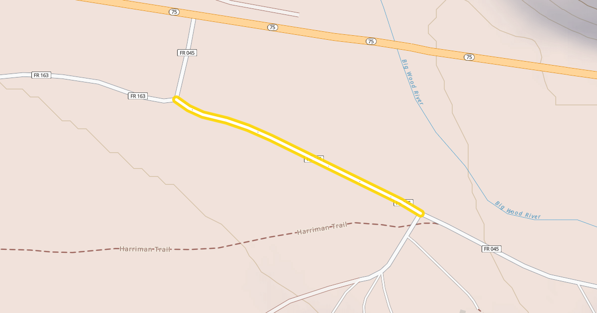 Map preview of North Easley Hot Springs Road