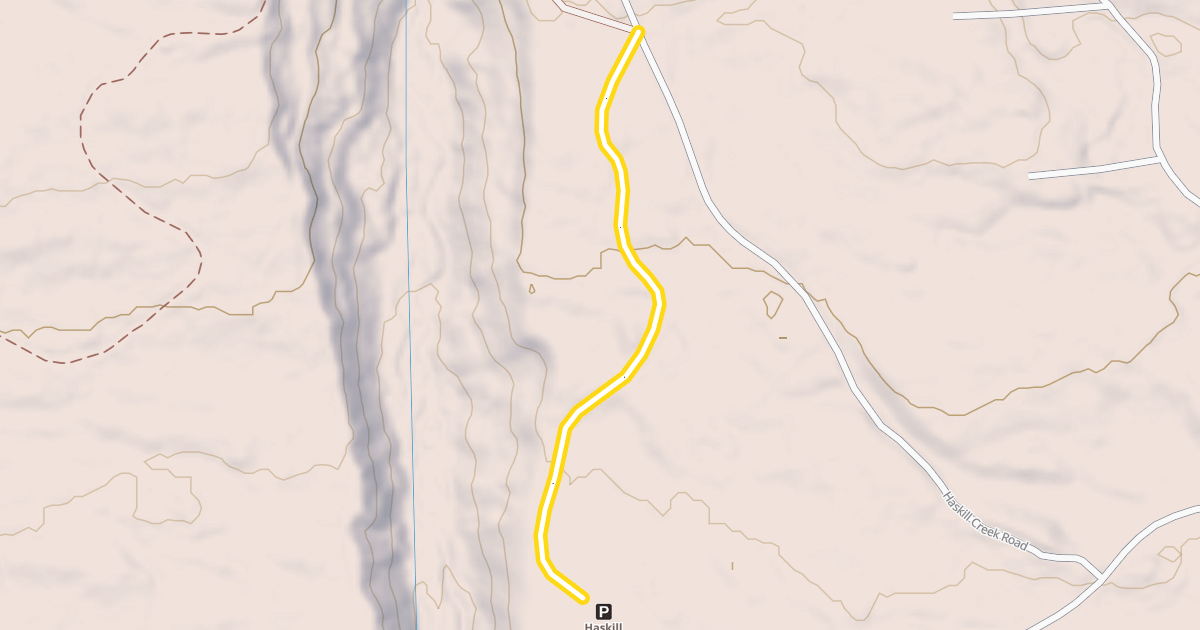 Map preview of Haskill Highway / Three Way Intersection