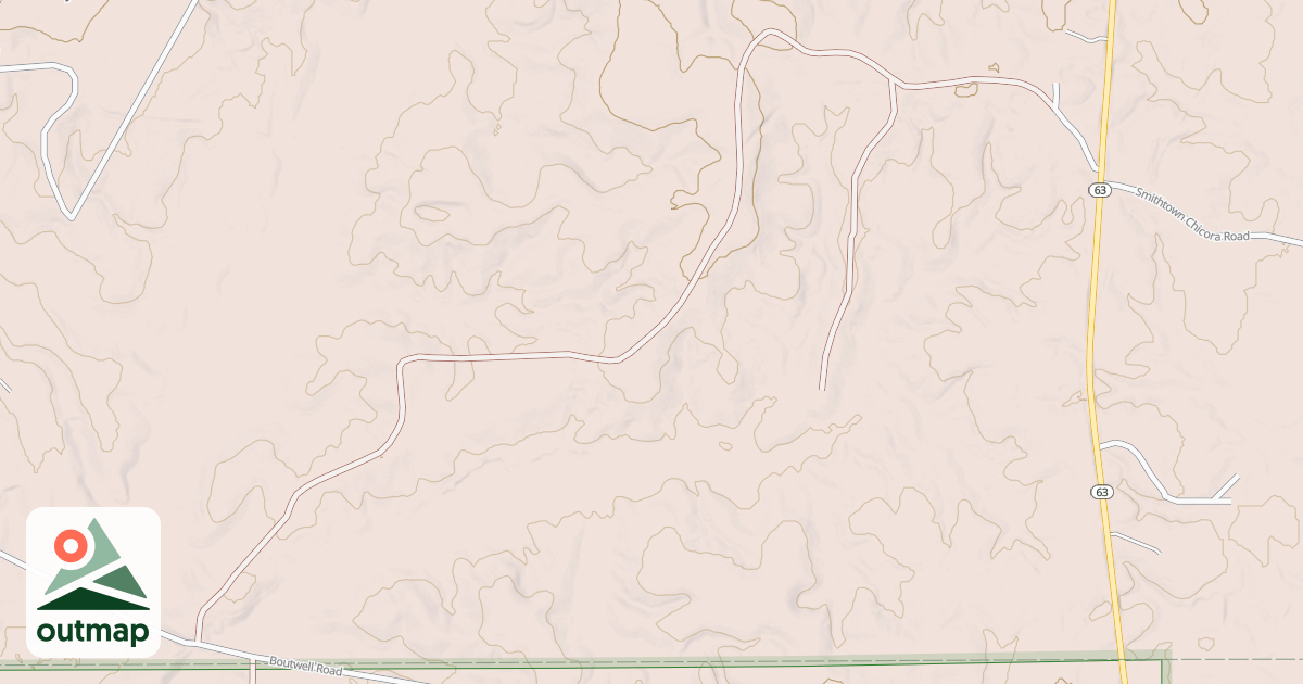 Map of MEREDITH