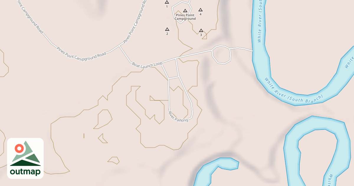 Map of P PT RIVER PARKING in Oceana