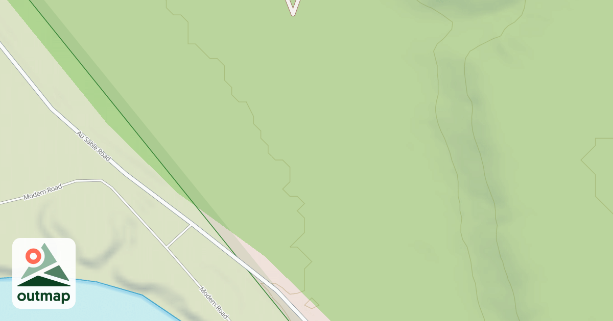 Map of Alcona Pond Spur