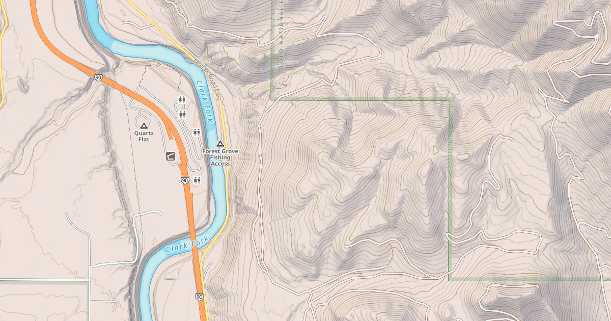 Map preview of QUARTZ PASTURE