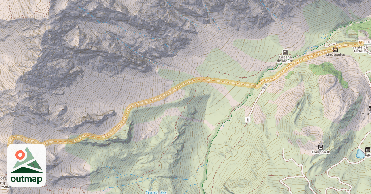 Map of Lenquo de Capo — Piau Engaly