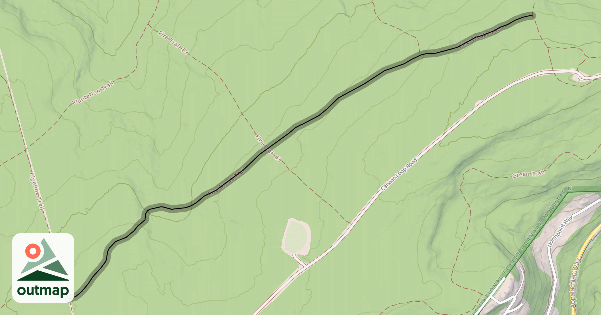 Map of Fire Break Trail