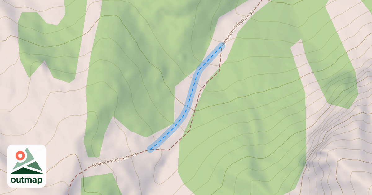 Map of (abandonné) piste 94