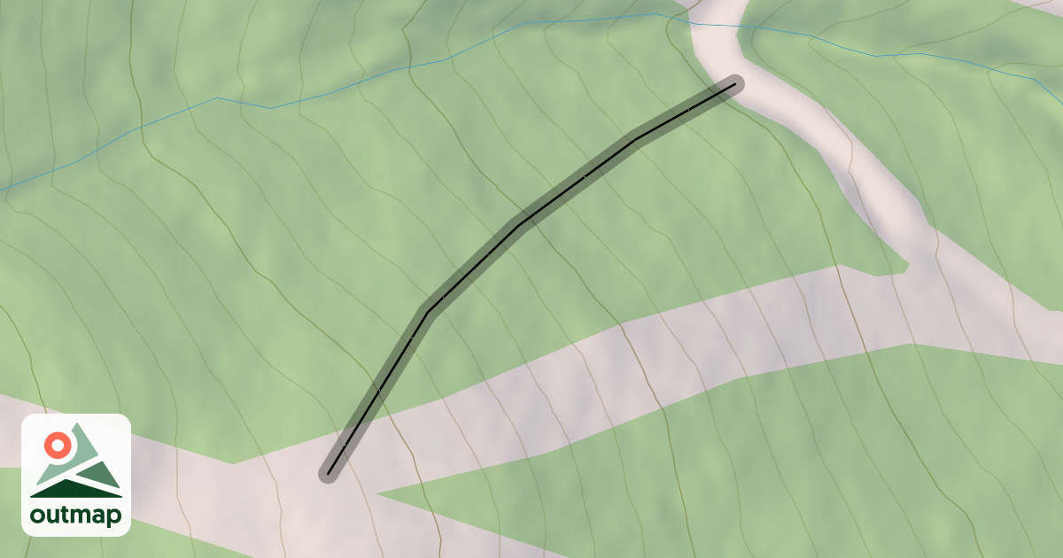 Map of Free Fall Gully