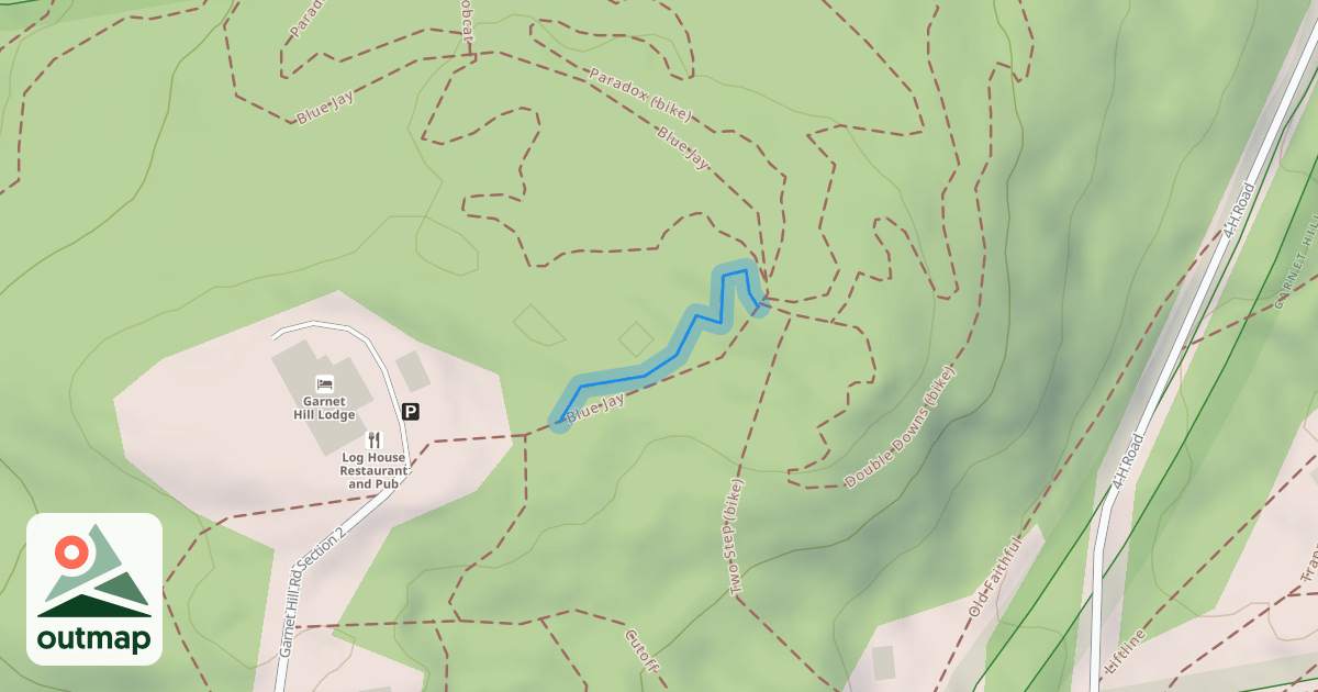 Map of Log House Loop (bike)