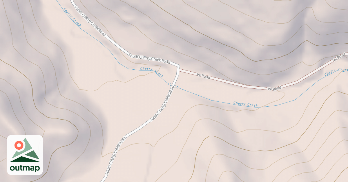 Map of New Canyon To Third Creek
