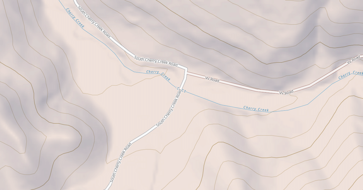 Map preview of New Canyon To Third Creek