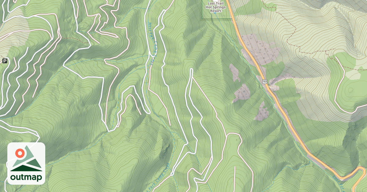 Map of (FDR) WEST FORK CAMP CREEK