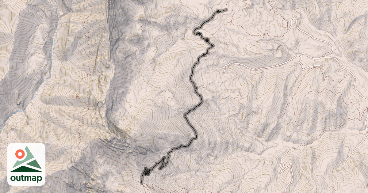 Map of Upper Bracket Creek Trail