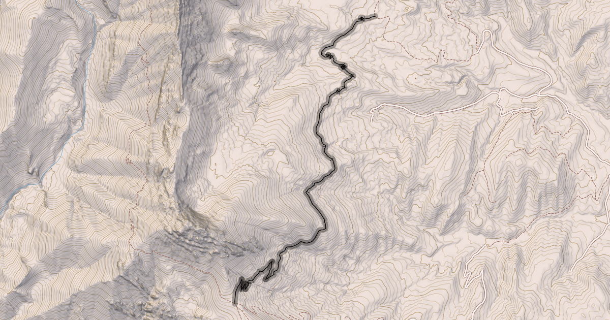 Map preview of Upper Bracket Creek Trail