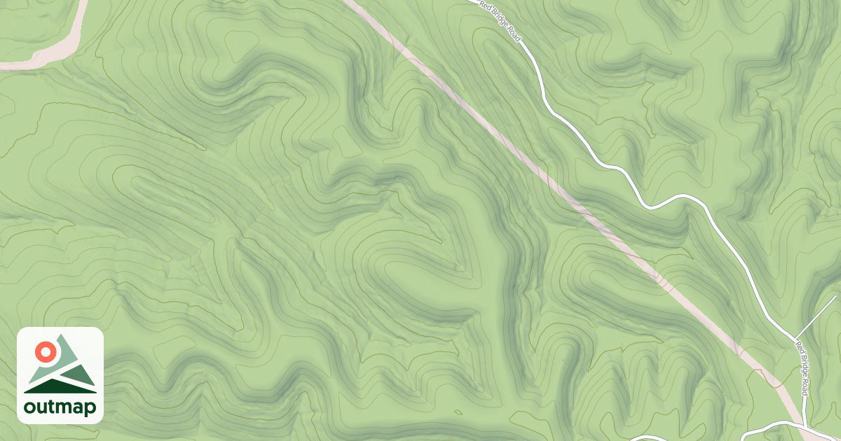 Map of RED RIDGE SW