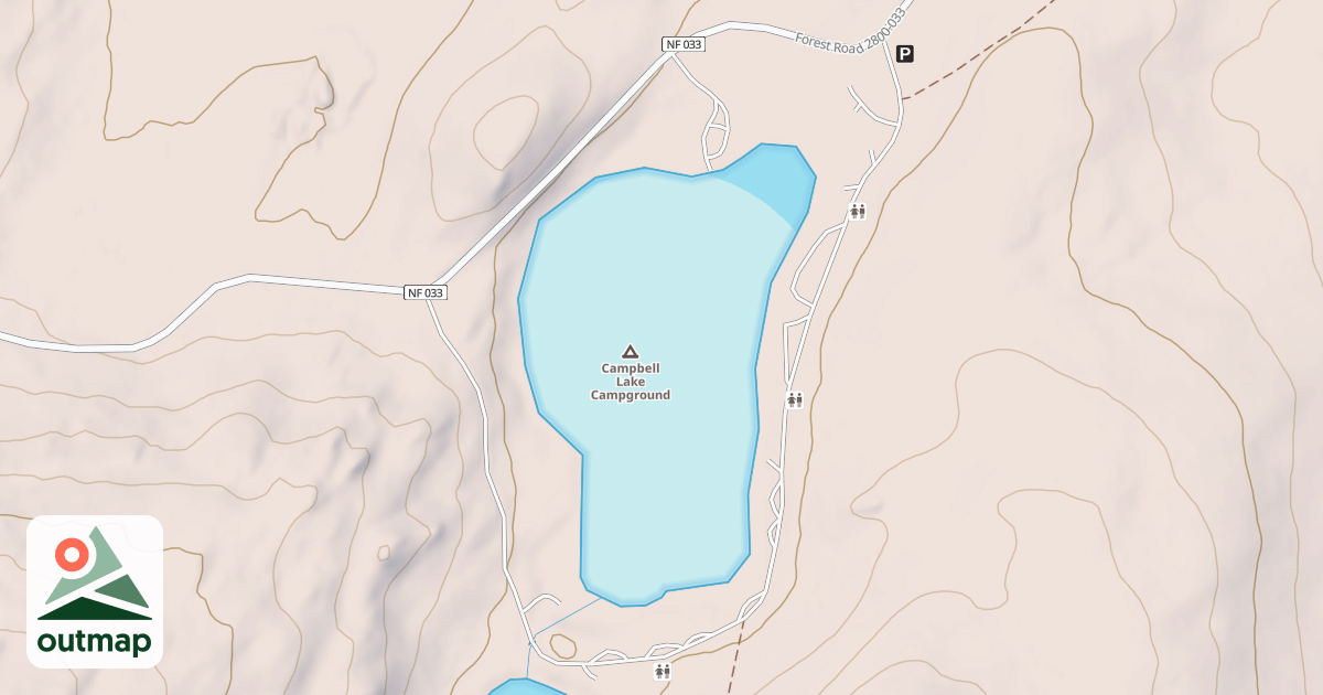 Map of CAMPBELL LAKE SPUR