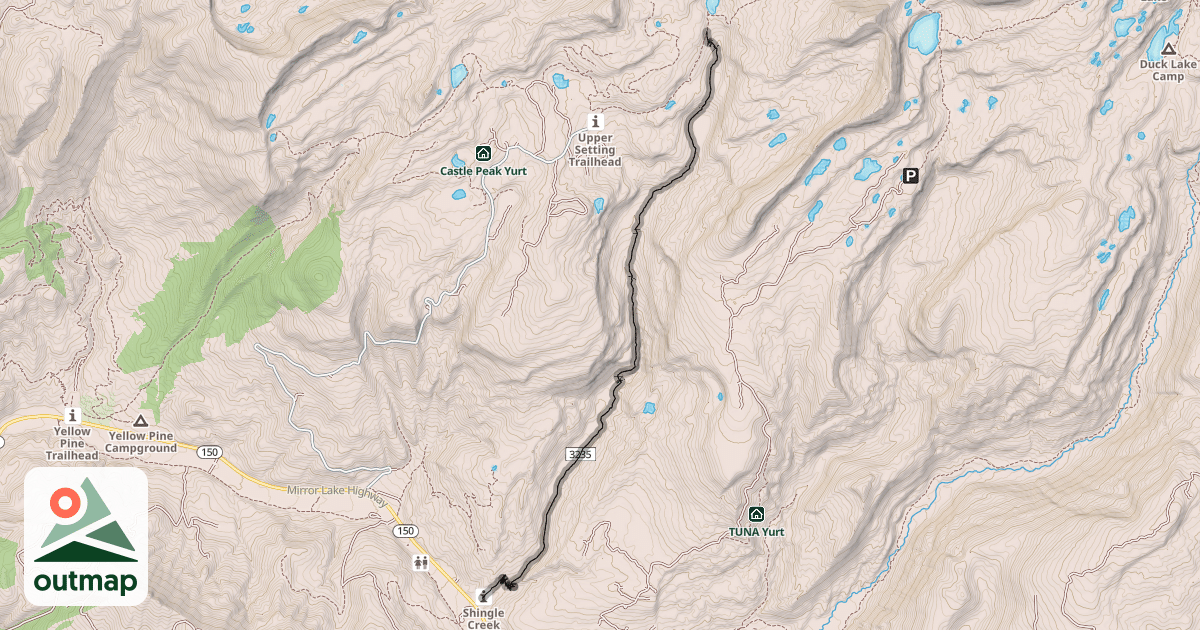 Map of Shingle Creek Trail