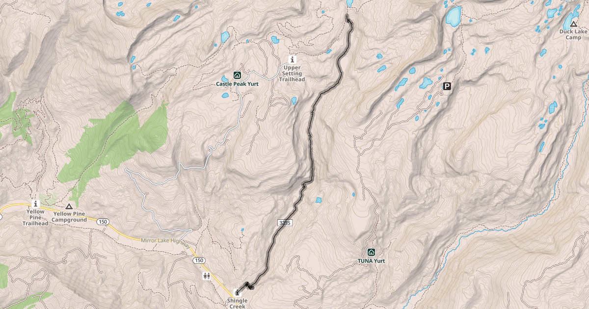 Map preview of Shingle Creek Trail