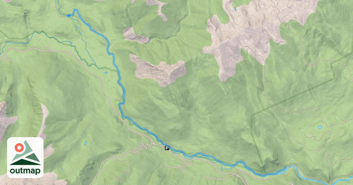 Map of Lower Gun Creek Trail