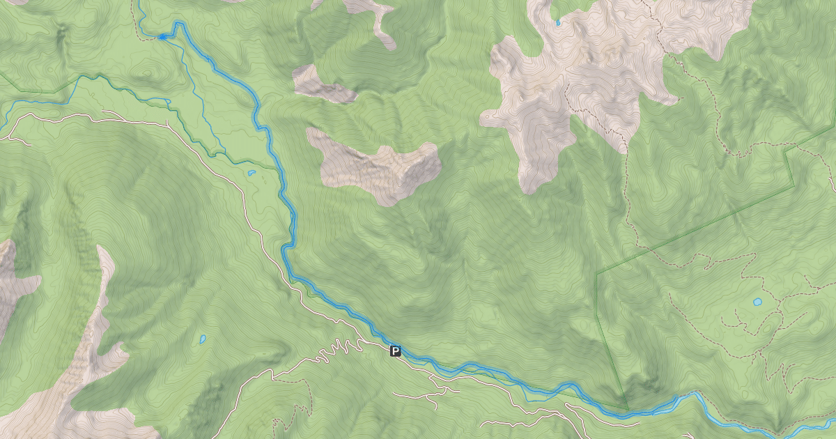 Map preview of Lower Gun Creek Trail