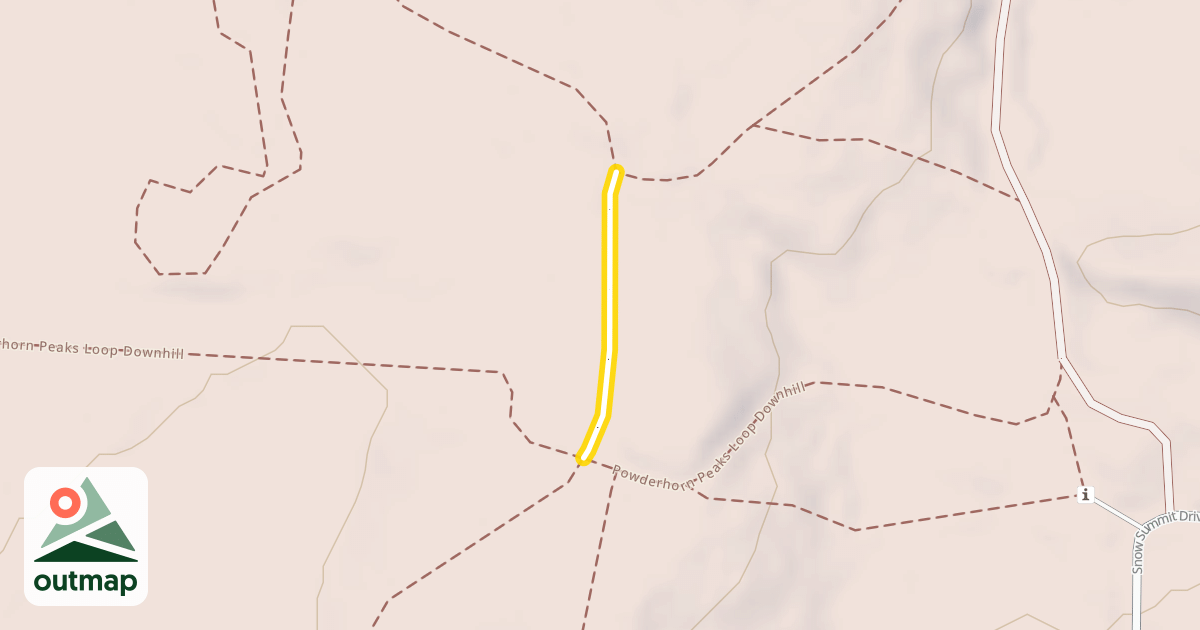 Map of Powderhorn Cutoff