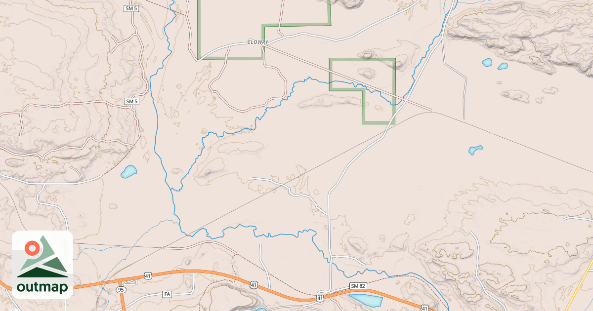Map of Clowry-nestoria Trail