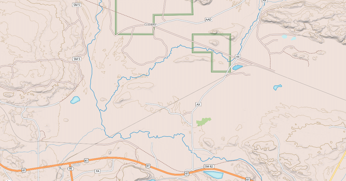 Map preview of Clowry-nestoria Trail