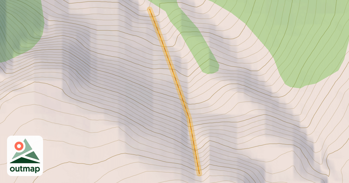 Map of Carmen's Couloir