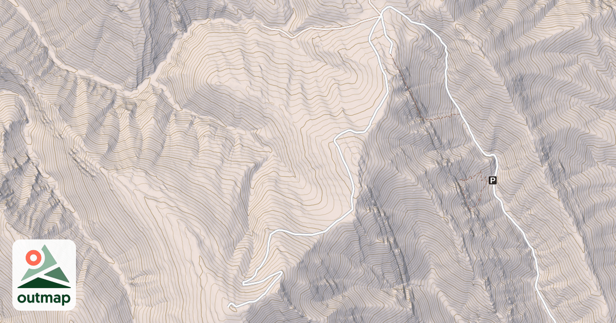 Map of HOWE PEAK RIDGE