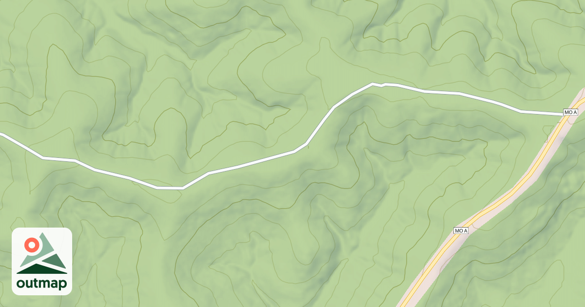 Map of NORTH SINKING RIDGE