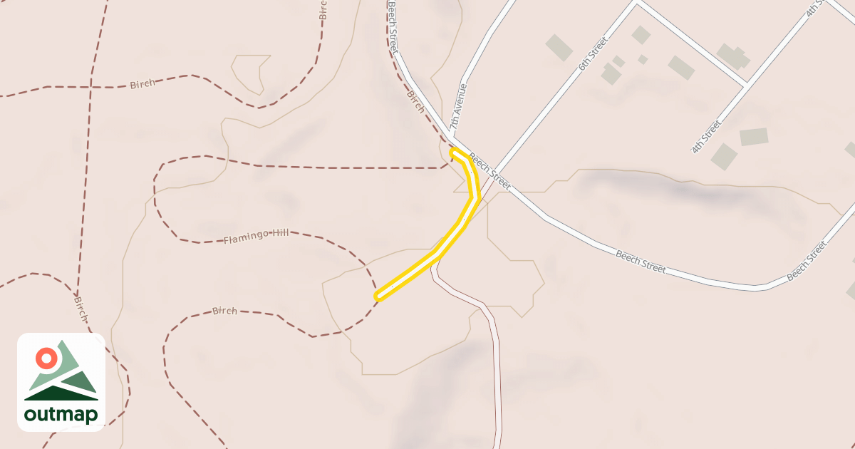 Map of Flamingo Hill Bypass