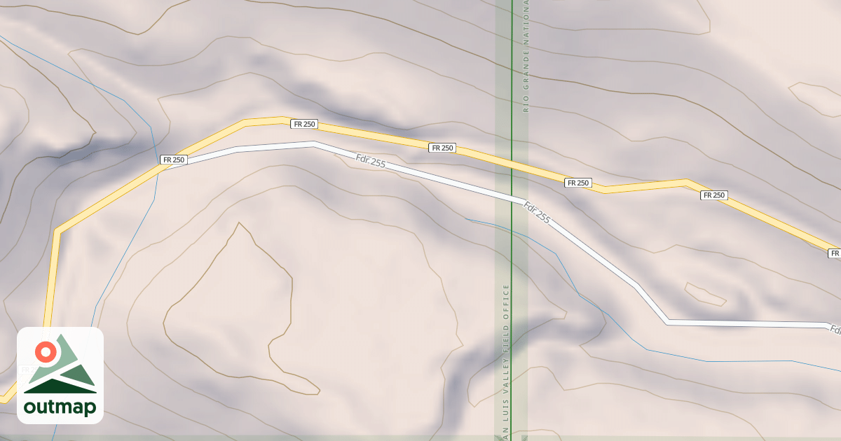 Map of LOWER ALAMOSA
