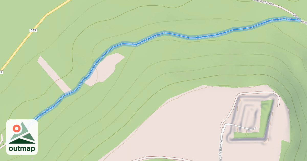Map of Chemin des Hardsons