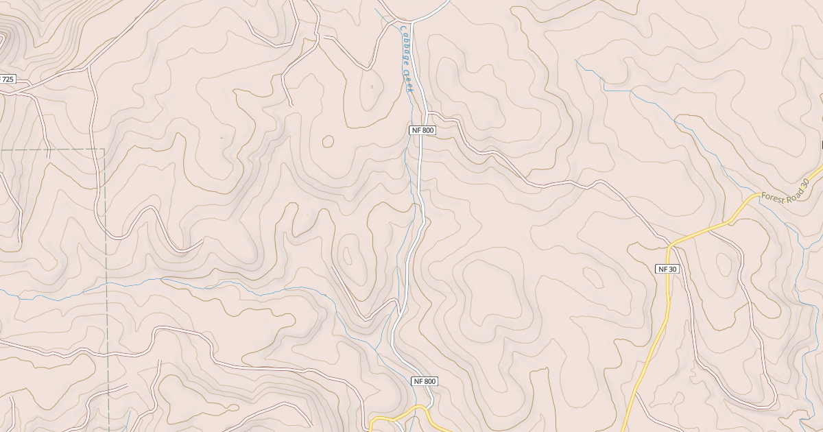 Map preview of USFS National Forest System Roads {15813A54-C8FB-4CE6-9EF0-BB46DFB61005}