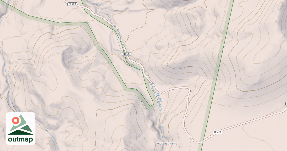 Map of FRIJOLES SPRING
