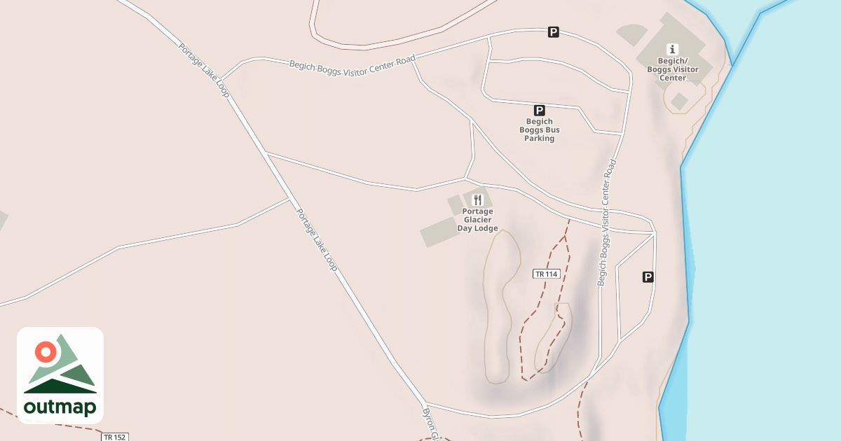 Map of BEGICH BOGGS VISITOR CENTER RD