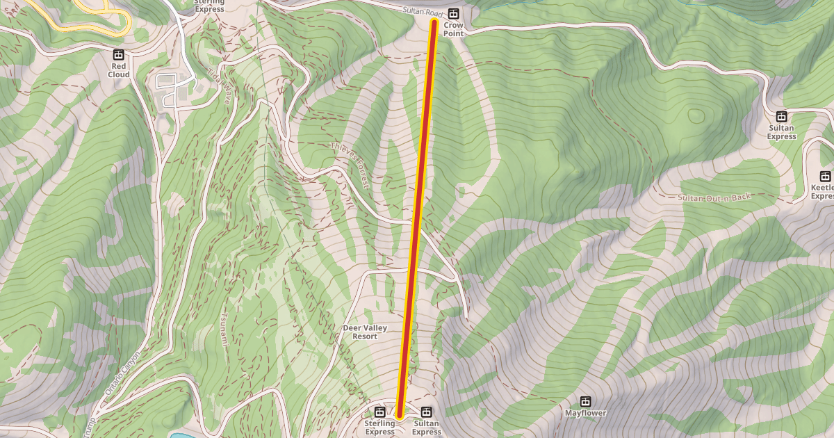 Map preview of Wasatch Express