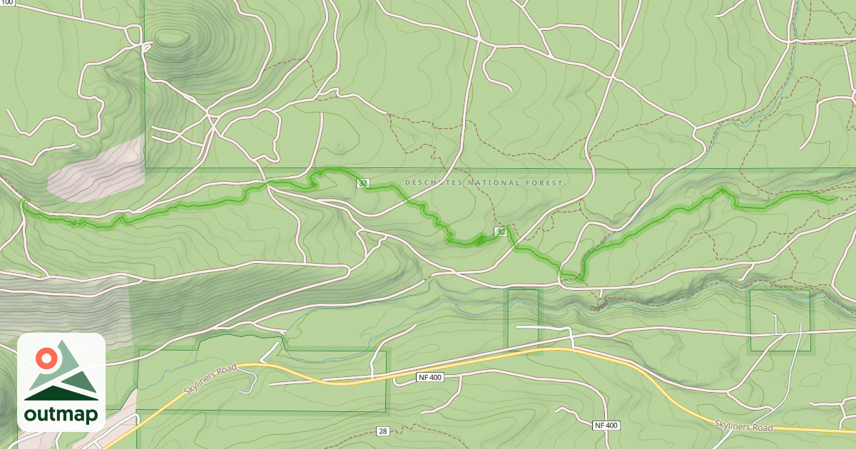 Map of Mrazek Trail #32