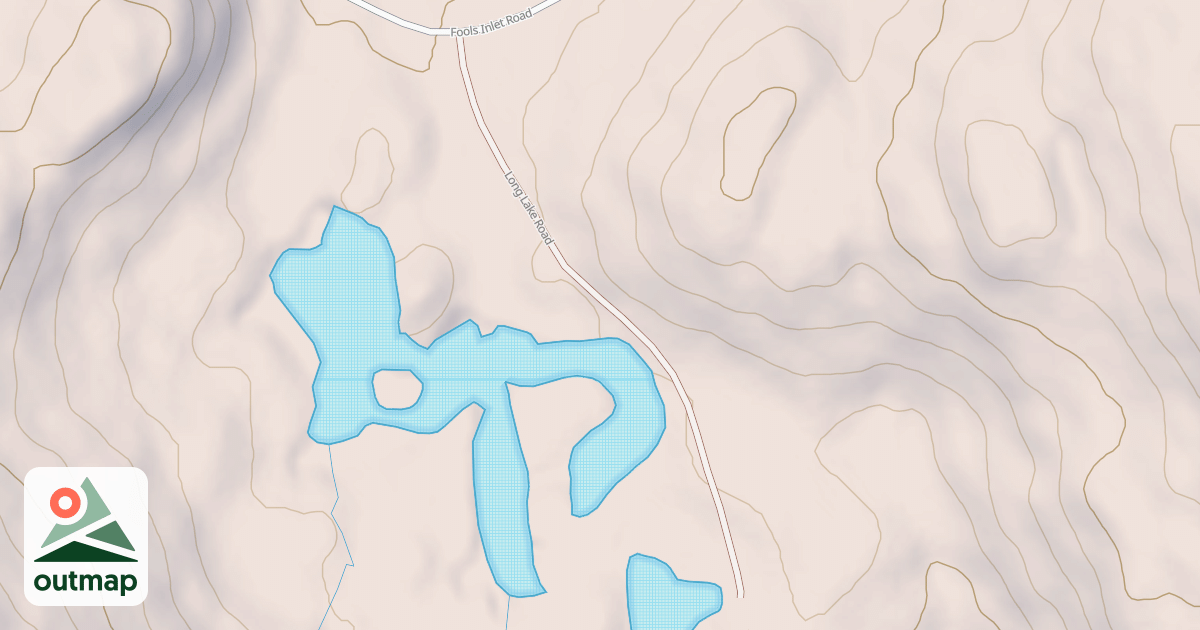 Map of LONG LAKE