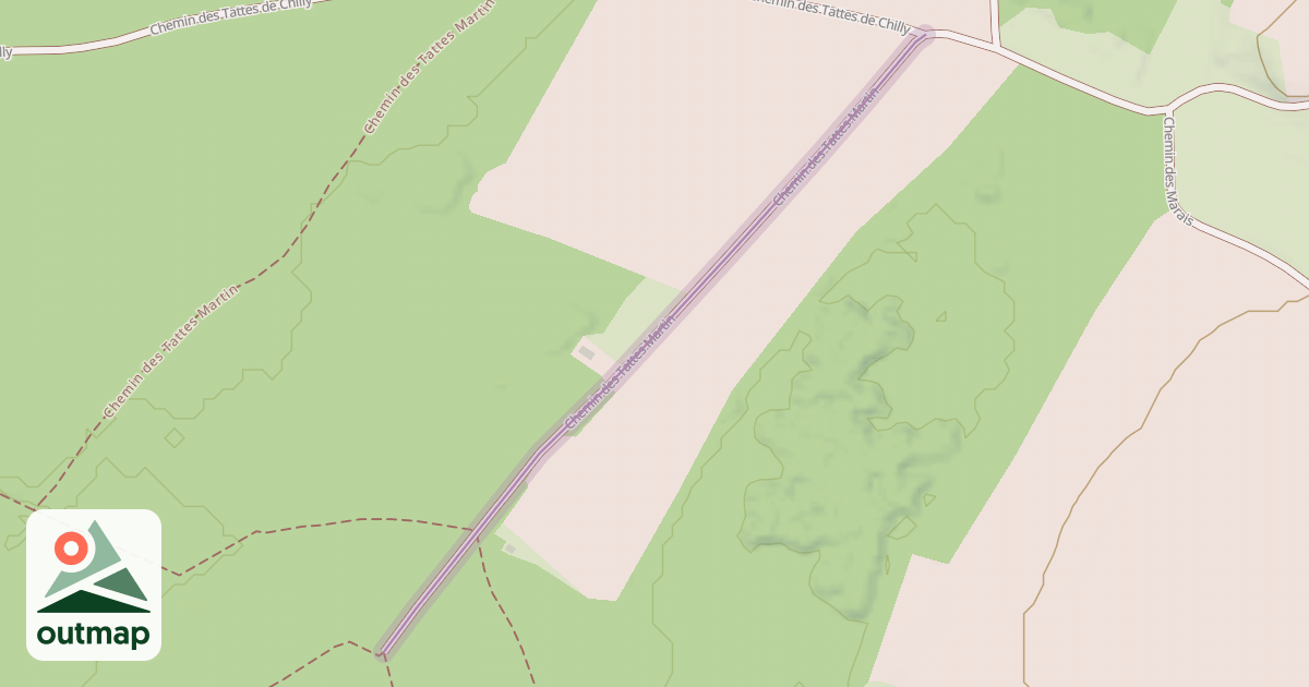 Map of Chemin des Tattes Martin