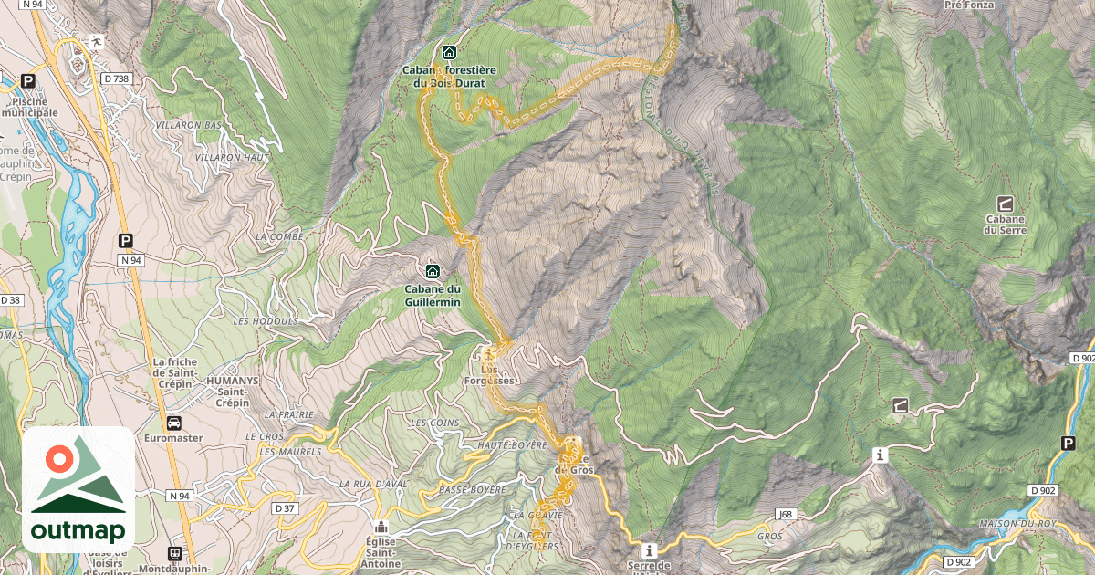 Map of La Mayt — La Font d'Eygliers