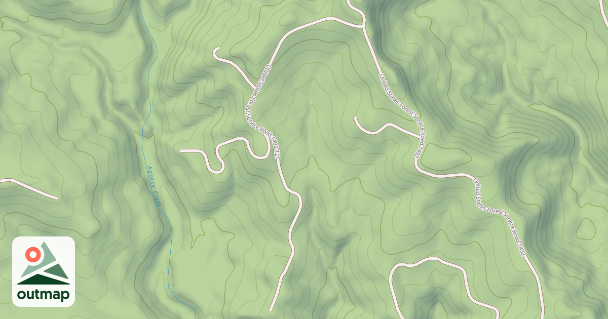 Map of USFS Motor Vehicle Use Map Roads {E21A8B6A-3ECF-4735-9969-AF633850D4B3}