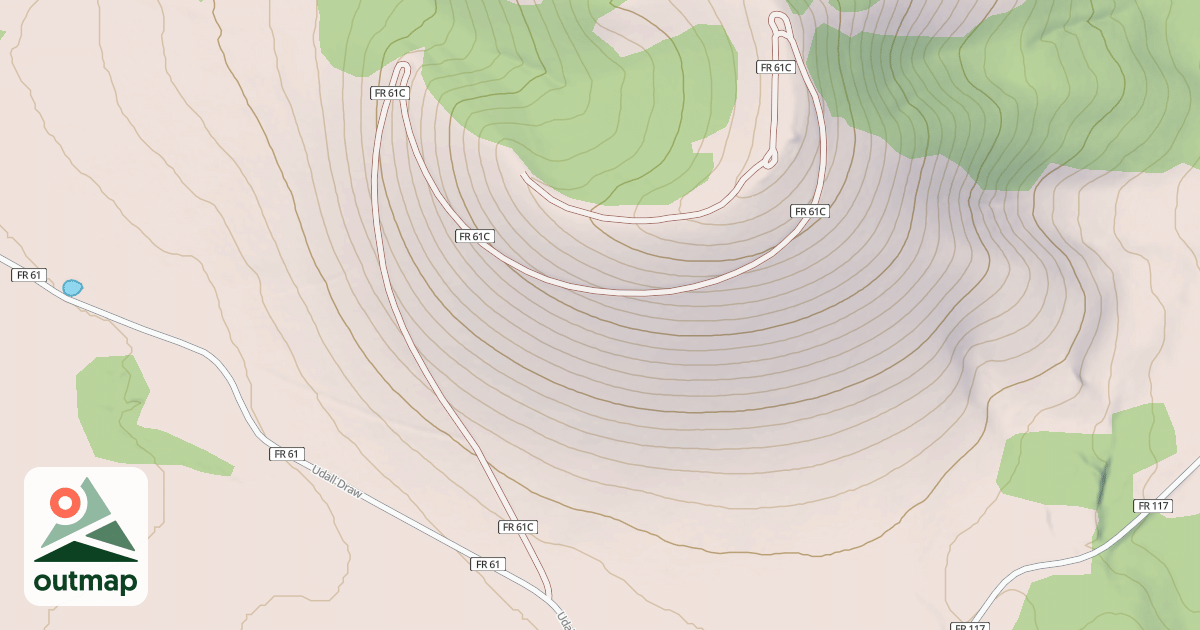 Map of GREENS PEAK LOOKOUT
